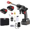 Idropulitrice Portatile Elettrica ad Alta Pressione con 2 Batterie da 48V e Accessori Fresa per Pulizia Auto Giardino e Superfici Esterne