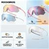 ROCKBROS Occhiali da Ciclismo ROCKBROS Fotocromatici/Polarizzati, Protezione UV, Antivento, per Uomo e Donna, per Ciclismo su Strada e Sport
