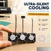 Sirol 2510 Ventola per Bambu Lab X1/P1 A1 Ventola di raffreddamento Hotend con cavo Ventola di raffreddamento rapido per Bambu X1C P1S P1P A1 A1 Mini stampante 3D