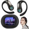 Jugacool Cuffie per traduzione in tempo reale con traduzione vocale AI per 134 lingue, touch screen LCD OWS, compatibili con IOS Android