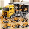 CONUSEA Grandi camion Set Mini pressofuso in lega modello di auto giocattoli veicoli camion porta escavatore serbatoio camion dei pompieri auto di ingegneria giocattoli per bambini