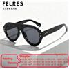 FELRES Occhiali da sole da lettura pilota oversize Uomo Donna Design di marca Occhiali da sole da presbite con prescrizione ovale retrò Occhiali da sole con ombra per esterni