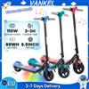 Vankel Scooter elettrico per bambini Vankel con Bluetooth, scooter per bambini con luci arcobaleno da 6,5 pollici per ragazze, portata 8-10 km, motore 110 W 60 WH