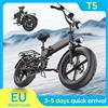 URLIFE Mountain bike elettrica Urlife T5 Peak 1500W con batteria rimovibile 48V13Ah 20"*4" Fat Tire E-bike pieghevole per un facile spazio di archiviazione