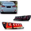 xunder Luci posteriori a LED per Lexus IS250 IS350 ISF IS II 2006-2013 Indicatori di direzione sequenziali Animazione dinamica Gruppo lampade posteriori nere
