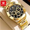 OLEVS 6638 Orologio da uomo classico di marca originale Orologio da polso meccanico automatico di lusso per uomo Cronografo Orologio da uomo impermeabile