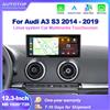 AUTOTOP Lettore Multimediale con Schermo Touch da 12,3 Pollici 1920*720P per Audi A3 S3 2014-2019, CarPlay Wireless, Android Auto, AutoLink, GPS, WiFi