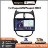 podofo Autoradio Podofo per Peugeot 206/Peugeot 206CC/Citroen C2 2002-2010 con CarPlay Wireless, Android Auto, Stereo Multimediale, WIFI e GPS
