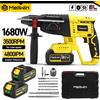 MELLWIN Trapano a percussione elettrico senza fili MELLWIN Brushless 26MM, 4 modalità, multifunzione, compatibile con batteria Makita 18V.