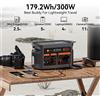FF FlashFish FlashFish E103 Stazione di Alimentazione Portatile, Generatore Solare 300W 179.2WH, Batteria LiFePO4 per Casa, Campeggio, Emergenze, Alimentazione Mobile