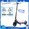 Vankel Monopattino Elettrico Vankel per Bambini da 6,5 Pollici con Luci Arcobaleno Bluetooth, Autonomia 8-10km, Display LCD