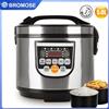 bromose Brom 5L Cuociriso Digitale 700W Multicooker con Display LED e Pentola Antiaderente, Funzione Mantenimento Calore, Vaporiera per Pasti in Famiglia