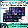 Podofo 4+64G 7''/9''/10.1'' Autoradio Universale, Lettore Multimediale con Carplay, Android Auto, WIFI, GPS, Navigazione, 4Core, FM, RDS, EQ, USB