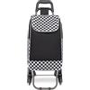 NONE KONO Carrello della spesa in alluminio di alta qualità con borsa termica rimovibile, pieghevole, saliscale e multifunzionale
