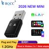 BQCC Adattatore CarPlay Wireless 2-in-1, da Cablato a Wireless, per Apple e Android Auto, Plug and Play, Accessorio Auto Universale