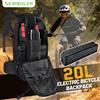 NEWBOLER Zaino per Bici, Borsa per Batteria E-Bike, Accessorio per Bicicletta Elettrica da Montagna, Protezione Posteriore con Assorbimento degli Urti, Accu Tas Fie