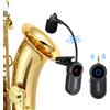 NONE Microfono Wireless UHF per Strumenti, Ricevitore e Trasmettitore Wireless, Portata 160ft, Plug and Play, Ottimo per Tromba, Clarinetto, Violoncello, Trombone, Corno