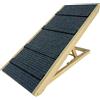 NONE Scala Pieghevole per Cani da 100 cm in Legno di Pino - Scala e Rampa per Cani da Esterno, Antiscivolo, Fino a 100 kg, Portatile, Altezza Massima 60 cm, Scala per Animali Domestici per Cani e Gatti di