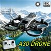 NONE Drone GPS Originale A30 Pieghevole, Quadricottero RC 4K 8K HD, Drone Aereo con Protezione Completa, Stile da Corsa per Volo all'Aperto
