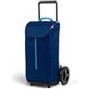 Gimi Komodo | carrello portaspesa con zip frontale | carrello portaspesa con grandi ruote e parafango |capacità di carico 50 l | 45 x 38 x 96 cm
