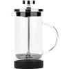 Jata HOGAR HCAF1160 - Caffettiera francese. Stampa francese. Caffettiera a stantuffo. Teiera e schiumatrice. 600 ml. Vetro Borosilicato. Resistente al calore. Filtro in acciaio inox. Caffè, infusi,