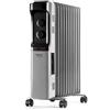 Taurus Dakar - Radiatore ad olio a 11 elementi. 2500W. 3 livelli di potenza. Termostato regolabile. Protezione contro il surriscaldamento.