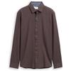 TOM TAILOR Camicia da Uomo, 39357 - Striscia fine Marrone Navy, L