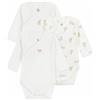 Petit Bateau Set di 3 biancheria intima da giorno, unisex, per bambini, confezione da 3, 0 mesi