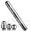 EKRIZY 1 Doccino Anale + 3 Teste 15.5Cm Argento Angolare Pulizia Colonic