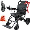 Afitdon Sedile Elettrico Pieghevole, 170KG Capacità di Carico, Sedile Elettrico Pieghevole Leggero con Doppia Telecomando & Motore 500W & Frenata Elettromagnetica per Anziani, Litio fino a 17 km (Nero)