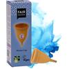 Fair Squared Coppa periodica Fairsquard, taglia L, certificata FSC, vegano, 1 pezzo