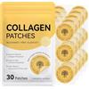 YIWMWIY Cerotti al collagene | Patch Kinde - 30 pezzi | Supporto rassodante e anti-invecchiamento con peptidi di collagene e vitamina C | Vegano, cruelty-Free | Idratante e aumenta la luminosità (1 confezione