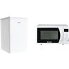 CANDY COT1S45EWH Mini Frigo con Congelatore, 106 Litri, da Tavolo, Camera, Ufficio, Silenzioso & CMW2070DW Microonde con Display Elettronico e 1 manopola, Funzione Scongelamento