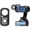 Generic Obiettivo grandangolare magnetico per Insta360 Luna Ultra, ampio 114 ° FOV HD vetro ottico filtro esterno lente a sgancio rapido, telaio in lega di alluminio rivestimento multistrato accessori per