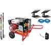 Lisam Kit raccolta olive per 2 operatori Lisam Hobby con motocompressore Honda 2 abbacchiatori