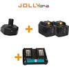 Jolly Italia Kit alimentazione JollyItalia per pettine V34 2 batterie Litio 18V 9Ah e carica