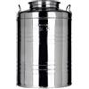 Minox Contenitore inox per olio Minox fusto graffato da 50lt con tappo a vite
