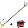 Lisam Abbacchiatore a batteria 12V Lisam Swing Asta Fissa in carbonio da 2 metri