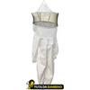 Casagrande Tuta apicoltore bambino in cotone 100% con maschera a rete, altezza 135 cm