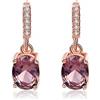 Generic Orecchini in argento sterling 925 creati con gocce di pietre preziose nano-morganite per gioielli da donna
