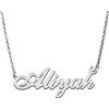 RONKAH Collana con ciondolo personalizzato con nome personalizzato con cuore collana personalizzata miglior regalo per le donne Natale San Valentino festa della mamma compleanno AU