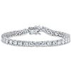 Bling Jewelry Bracciale Tennis Solitario Rotondo CZ AAA 20 CT Gioielli Tradizionali da Sposa per Donna Matrimonio Zirconia Cubica Argento Sterling .925 Rodio 8 Pollici