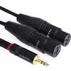 NANYI XLR del cavo del divisore,NANYI-microfono cavo XLR-XLR Cavi Patch,3-pin XLR maschio a doppio XLR cavo adattatore Y femmina mic cavo DMX cavo patch cavi con rame oxygen-free 0.5 metri