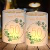 BOYATONG 12 Portacandele per Decorazione da Tavolo 50° Compleanno, Decorazione per 50° Compleanno Uomo Donna, 50 Anni Happy Birthday Decorazione da Tavolo, Adatta per Tealight o Candele