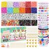 Volance 3000 pezzi kit per realizzare braccialetti,12 perline di vetro colorate e lettere per braccialetti,perline bracciali per ragazze Miglior regalo di compleanno