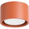 SOLLUX lighting Plafoniera piatta rotonda Gx53 LED 1 luce Modo rosso ocra