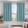 Deconovo Tende Oscuranti per Interni con Fettuccia, 2 Pannelli, 117x138 cm | Termiche Isolanti, 3 Modi di Montaggio, Moderne ed Elegante, per Camera e Soggiorno, Certificato OEKO-TEX, Blu Cielo
