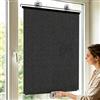 Bamblind 60X125cm Tenda a rullo oscurante per lucernario,termica,senza fori,Tapparelle Oscuranti con Ventose Tende a Rullo Parasole Nere a Scomparsa,persiane Temporanee per Auto,Casa,Ufficio,Camera
