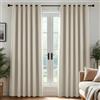 Deconovo Tende Oscuranti per Interni, 2 Pannelli, 200x210 cm, Beige Chiaro