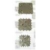 GIORGETTI STRASS Set Telai Quadrati in Metallo per Tessitura - 3 Misure 6-8-10 cm | Telai per Filati, Lana e Creazioni Handmade